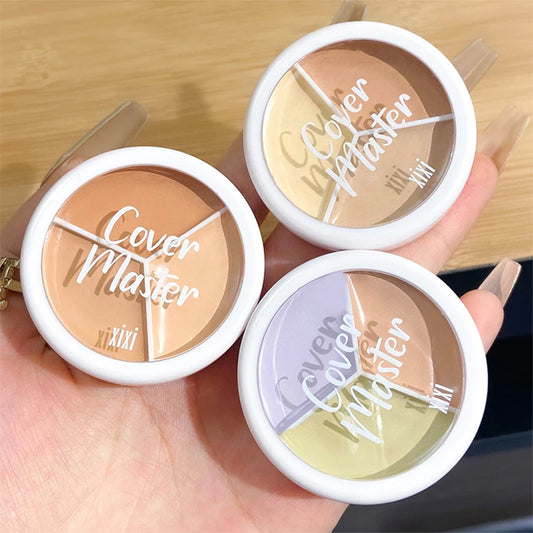 3-in-1 Concealer-Palette | Für Augenringe & Rötungen